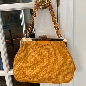 NEW Love, Alex Mesh Leather Purse Handbag  NWOT. Made in Italy